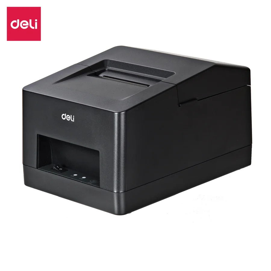 เครื่องพิมพ์ใบเสร็จความร้อน 2 นิ้ว (USB + Bluetooth) DELI 581PW สีดำ