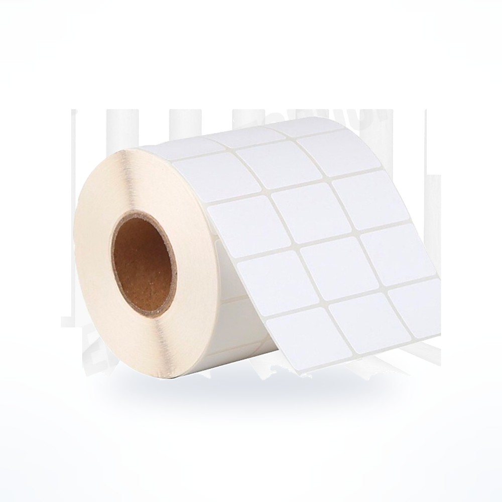 สติกเกอร์บาร์โค้ดกึ่งมันกึ่งด้าน 3.2x2.5 ซม. แบบ 3 แถว 5,000 ดวง
