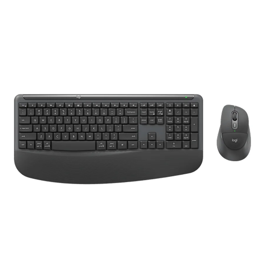 ชุดคีย์บอร์ดและเมาส์ไร้สาย Logitech Signature Comfort Plus MK880 สี Graphite