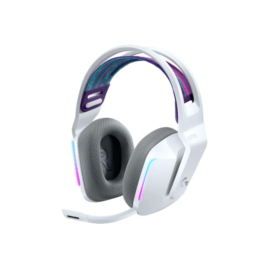 หูฟังเกมมิ่งไร้สาย Logitech G733 LIGHTSPEED สีขาว